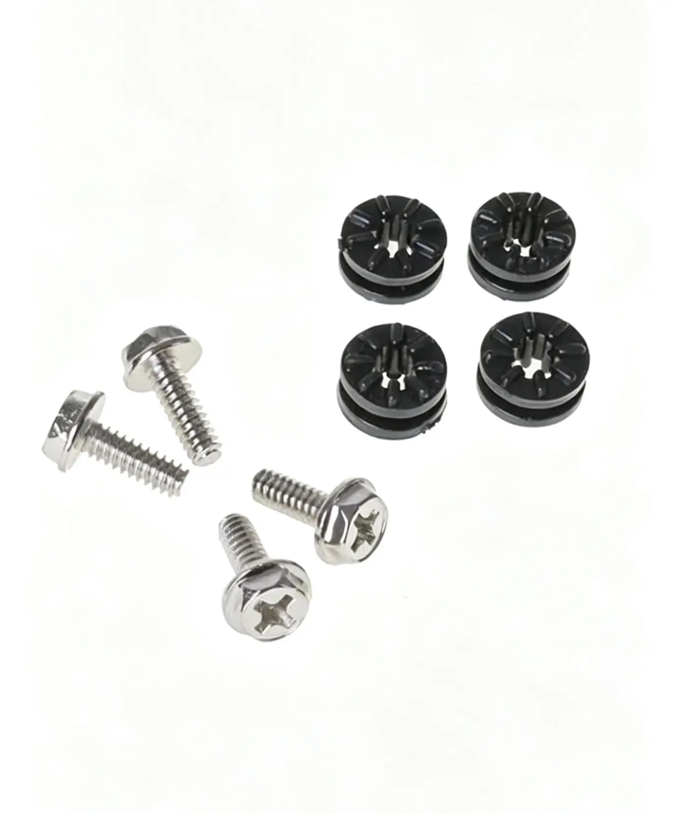 Lamptron HDD Rubber Screws Pro - Pack Hard Disk Drive Secure Installation Fasteners Computer Upgrade Part