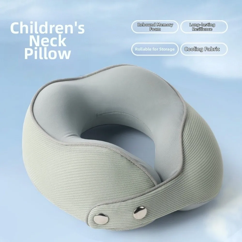 Portable Kids Neck Pillow Comfort Support Multi-functional U Shape Pillow Soft Material U-shaped Design Travel Pillow Office Use