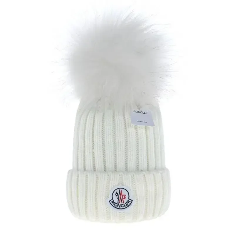 Hot Fashion Moncler  Autumn Winter Knitted Hat High Quality Warm Beanie Cap Men And Women Outdoors Warm Unisex Casual Hats