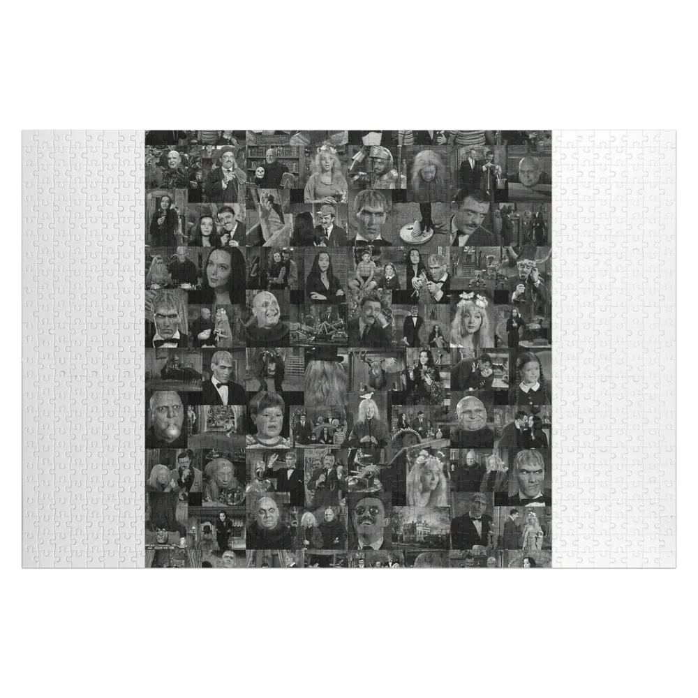 

Addams Family Collage Characters Jigsaw Puzzle Woods For Adults Photo Custom Custom Wood Toys For Children Puzzle