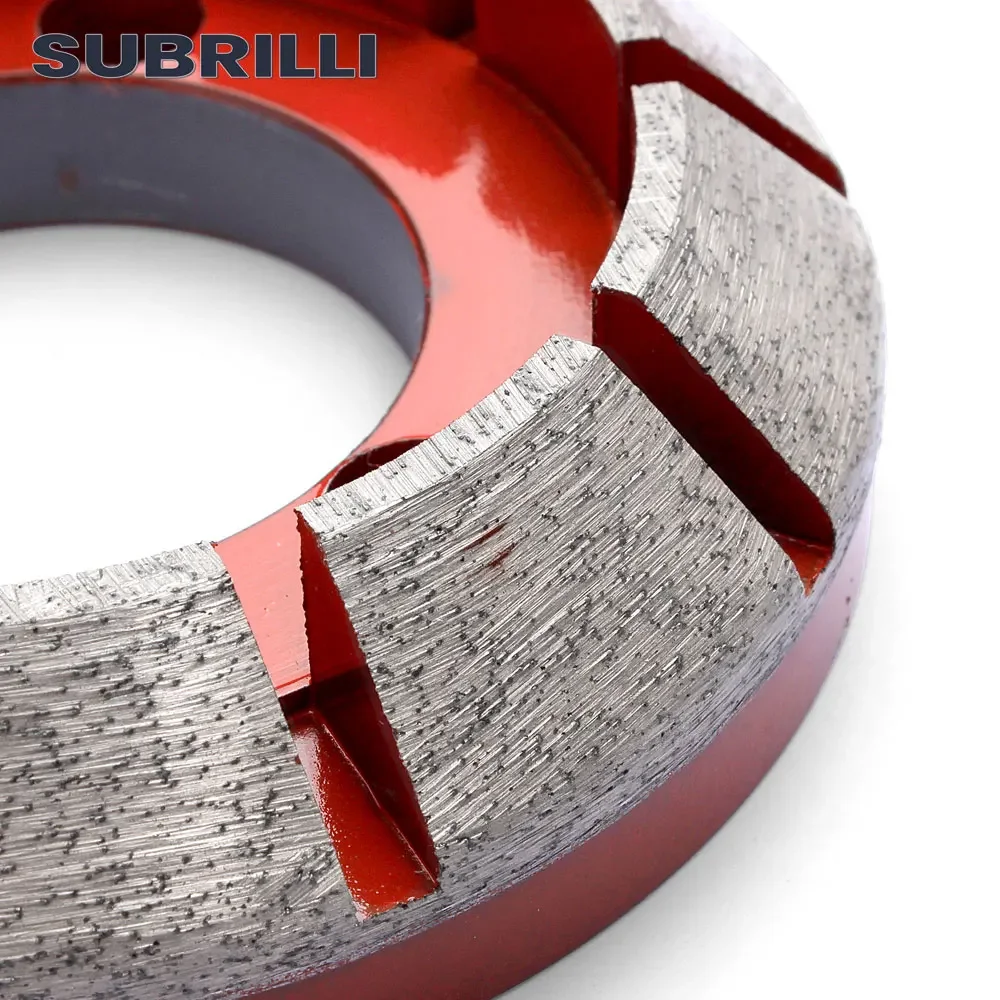 SUBRILLI diamond grinding wheels with 1/2 Gas flange adaptor CNC router bit profiling wheel abrasive grinding tool