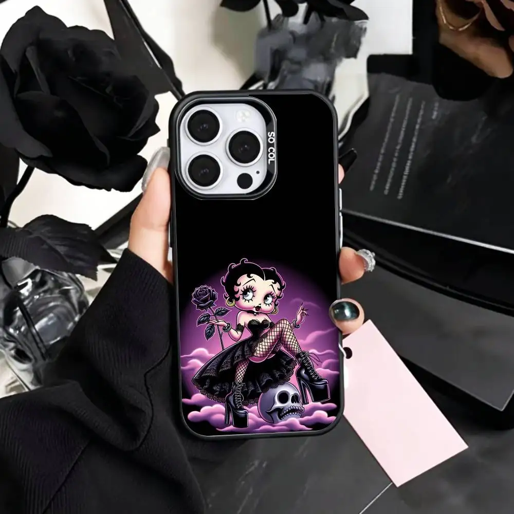 G-Girl G-Betty-es B-BoOpS  Phone Case For iPhone17,16,15,14,13,12,11 Plus,Pro Max Colored Silver Plated Inside Cover view 3