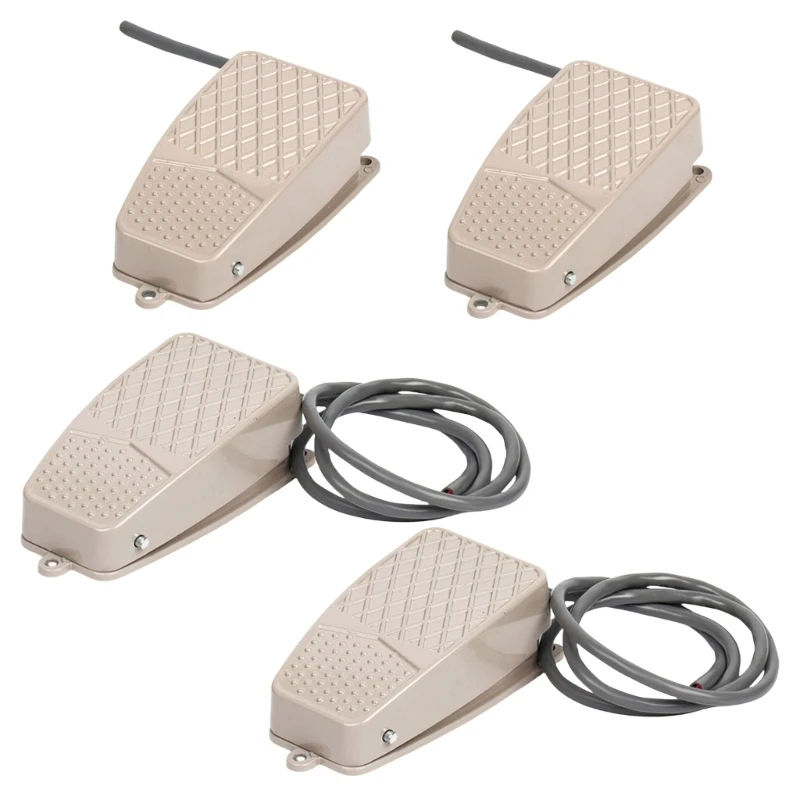 Industrial Electrical Foot Pedal Switches with Nonslip Surfaces Resets Function