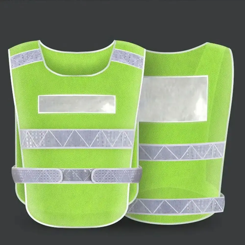 Sleeveless Jacket Reflective Vest High Visibility Working Clothes Safety Vest Mesh Breathable Traffic Vest Night Running