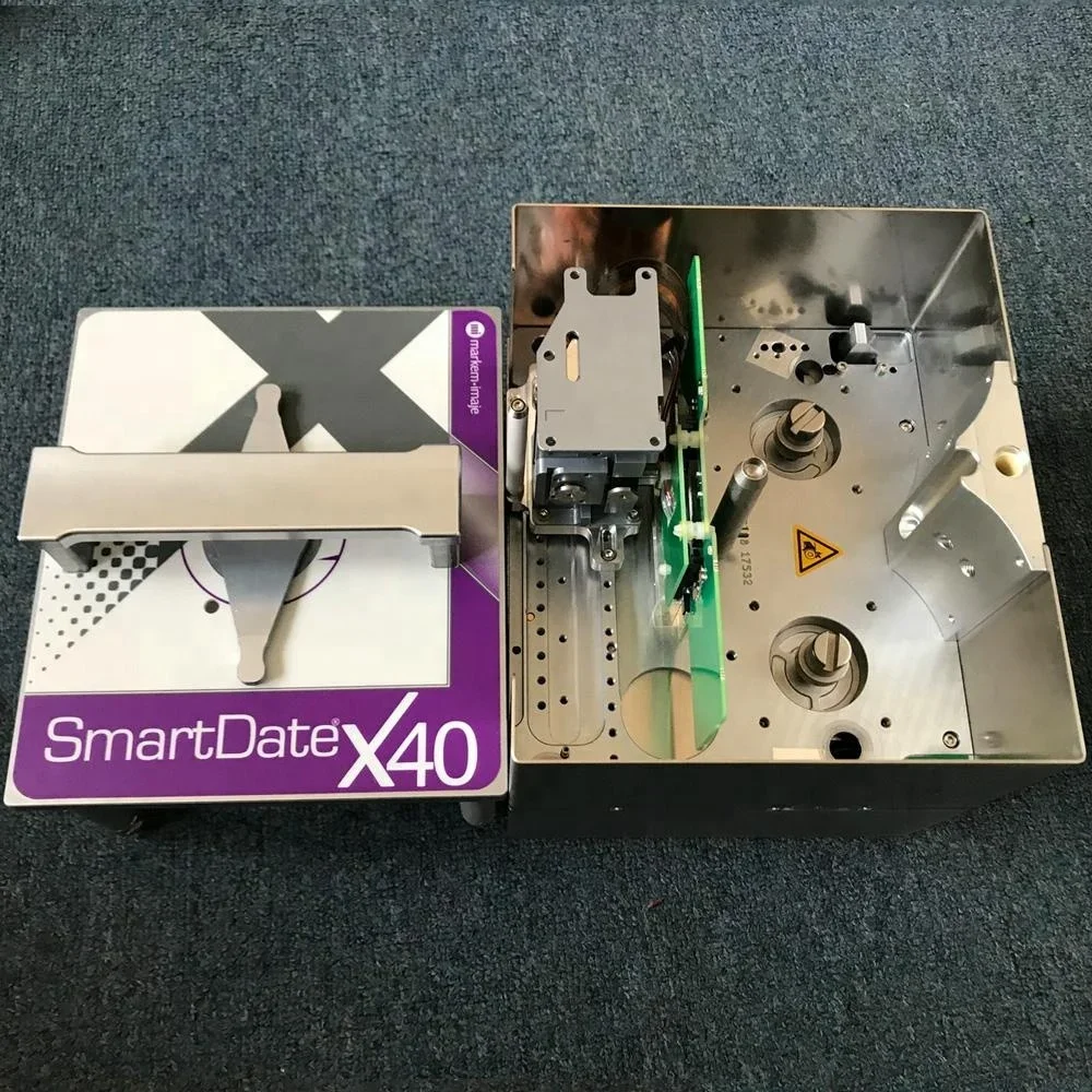 طابعة TTO Markem Smartdate X40 آلة تاريخ انتهاء الصلاحية للنقل الحراري لآلة التغليف الرأسي/الأفقي