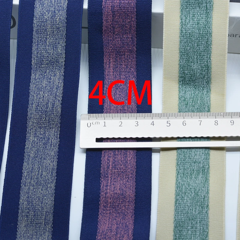 Elastici alti crittografati da 4cm elastici colorati jacquard elastici per pantaloni da cucito accessori per abbigliamento