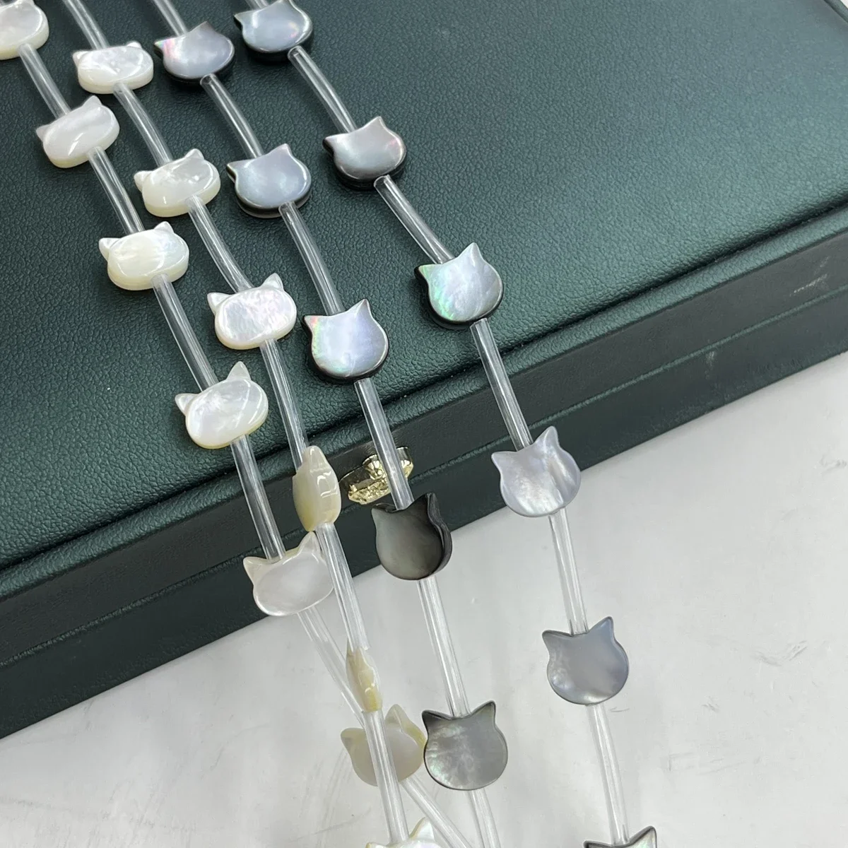 

10mm Fine Natural Freshwater Shells Small Cat Heads Beads Jewelry Making DIY Necklace Bracelet Earrings Accessory Wedding Women