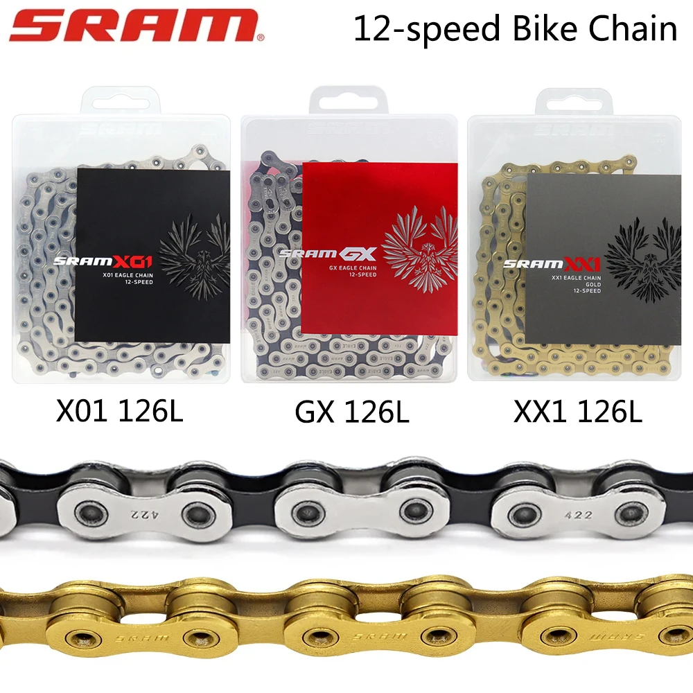 

SRAM GX NX X01 XX1 Eagle Bike Chain 12 Speed 12v Ultralight 126 Links Bicycle Chain MTB Road Bike Original Cycling Parts