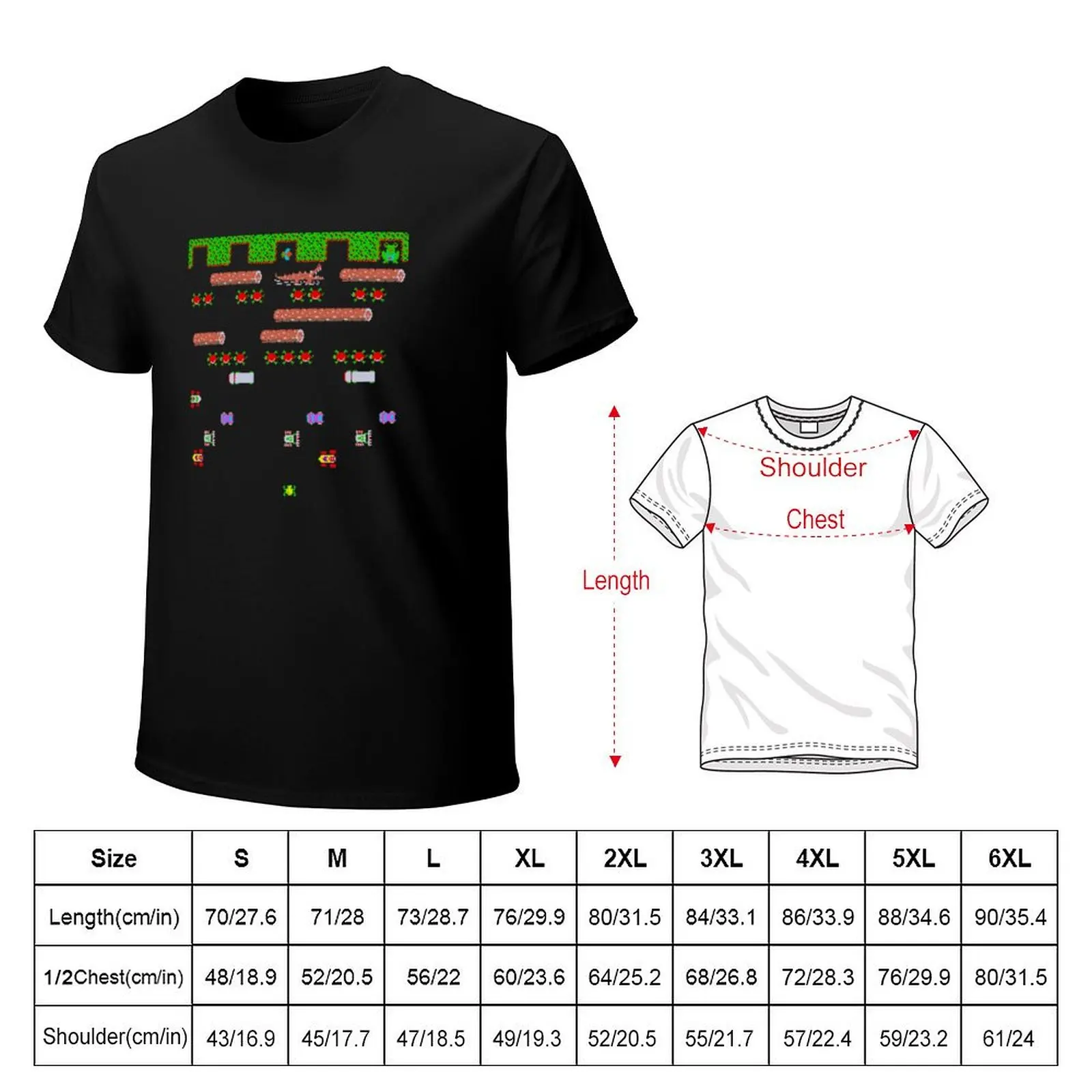 Frogger ARCADE T-shirt funnys summer tops workout shirts for men