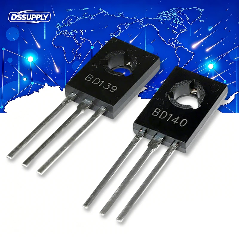 20PCS-10Pairs BD139 BD140 TO-126 NPN 1.5A 80V Epitaxial Triode Transistor (10pcs D139+10pcs D140 ) TO126