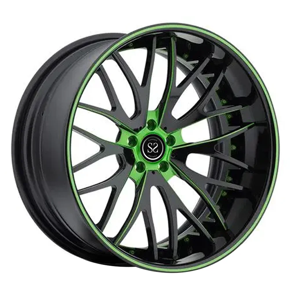 

100% Quality Guarantee 2 Piece Double Color 21 22 Inch 5x114.3 Alloy Rims Forged Magnesium Wheels