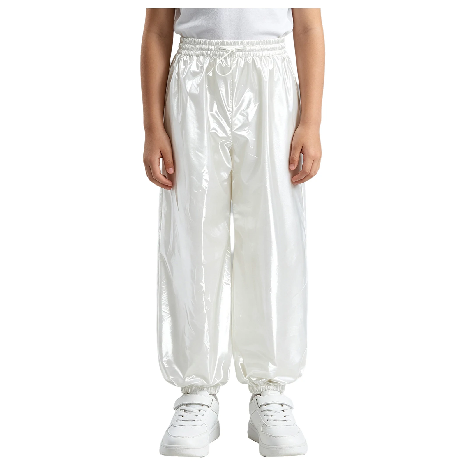 Kids Boys Water Resistant Jogger Pants Drawstring Elastic Waistband Outdoor Workout Beach Cycling Trousers with Pockets