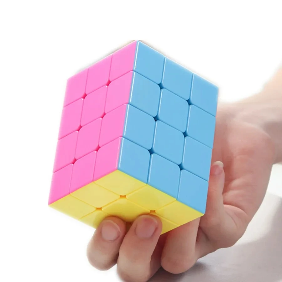 YiSheng 334 Candy Color Magic Cube Speed Professional Educational For Kids 3x3x4 Puzzle Cubo Magico Toys For Children Gift