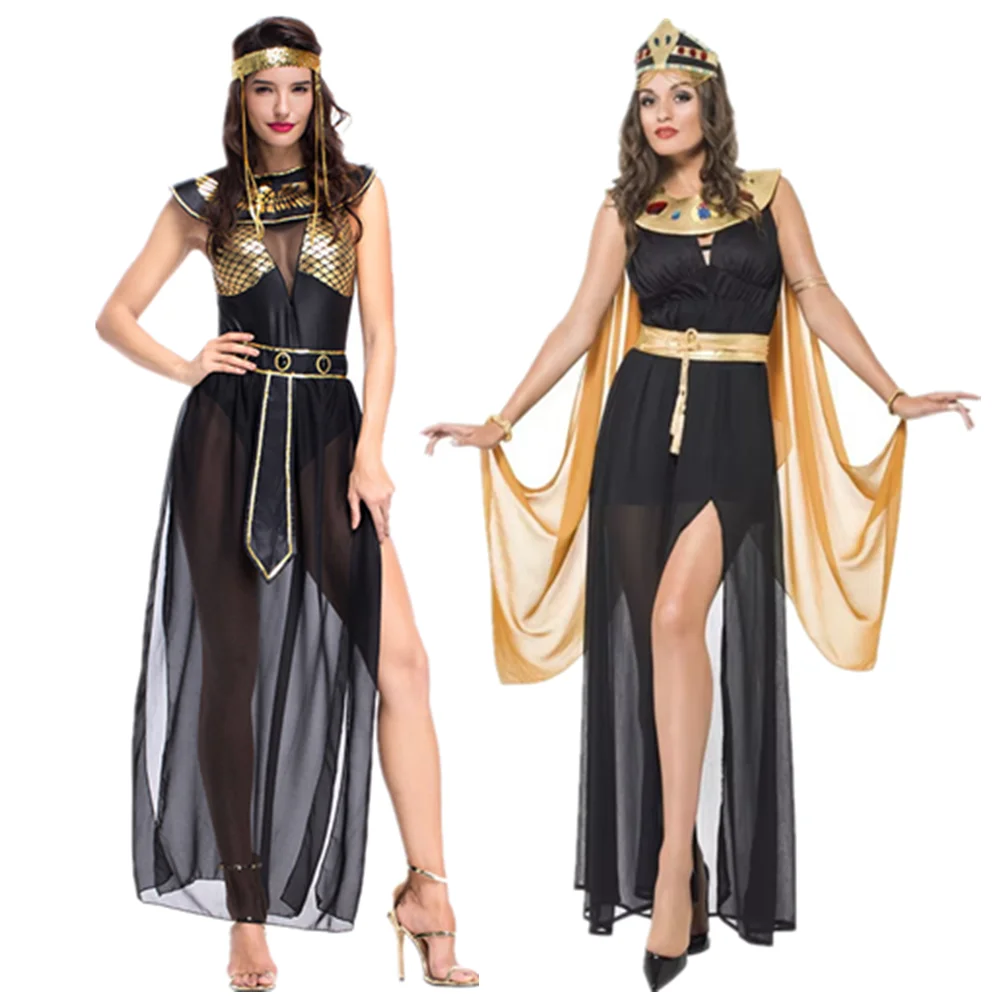 Altägyptische Kleopatra-Kostüme für Erwachsene, Ägypten, Königin, Cosplay, Halloween, Karneval, Party, mittelalterliches Partykleid