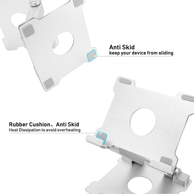 조정 가능한 알루미늄 태블릿 스탠드, 애플 아이패드 브래킷, 시니어 메탈 지지대, 아이폰, 삼성, 노트북 스탠드 태블릿 스탠드, 15 인치