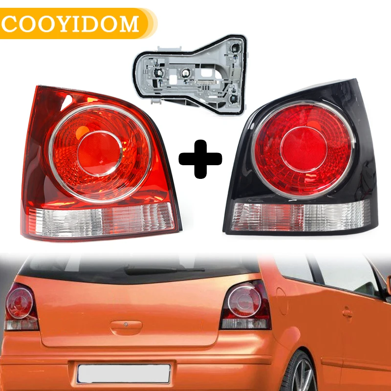 For Volkswagen VW Polo 9N 9N3 Hatchback 2005 2006-2010 Rear Bumper Tail Light Brake Stop Lamp Lights Tail Light Without Bulbs