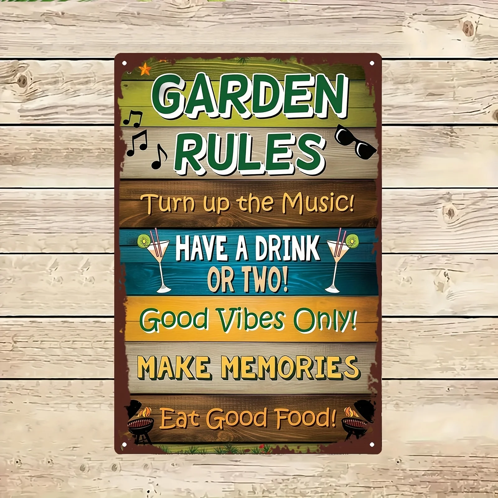Retro Metal   Sign Plaque  Creative Garden , Fun Yard Decorations 