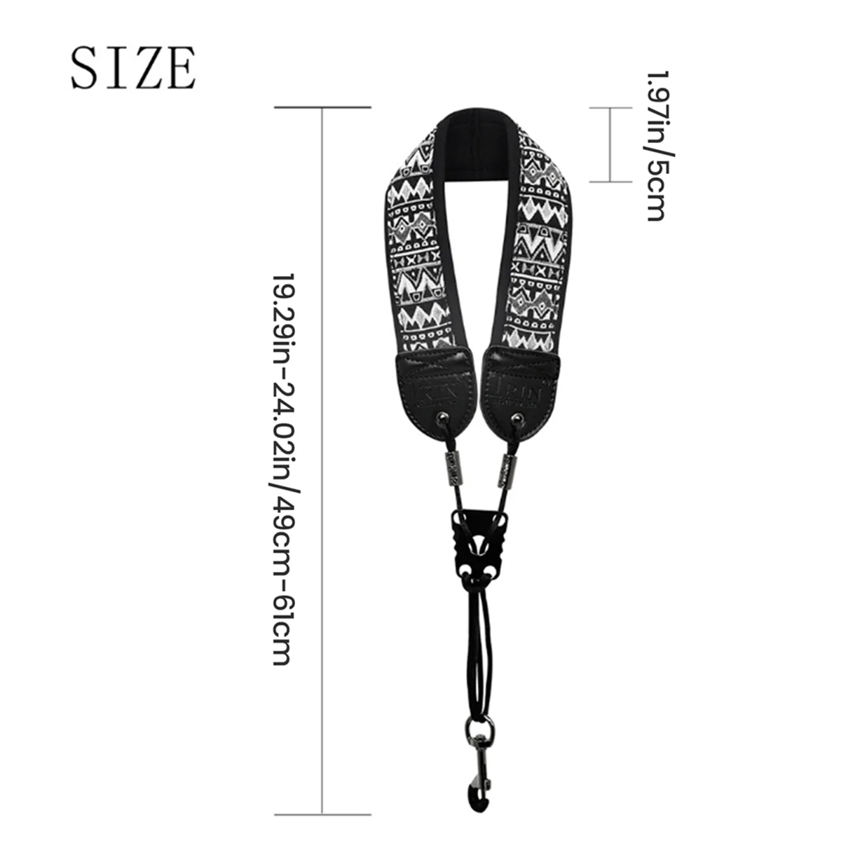 A71P الساكسفون حزام قابل للتعديل إيفا المطرزة الساكسفون حزام الرقبة مع هوك ل تينور ألتو سوبرانو الساكسفون #4