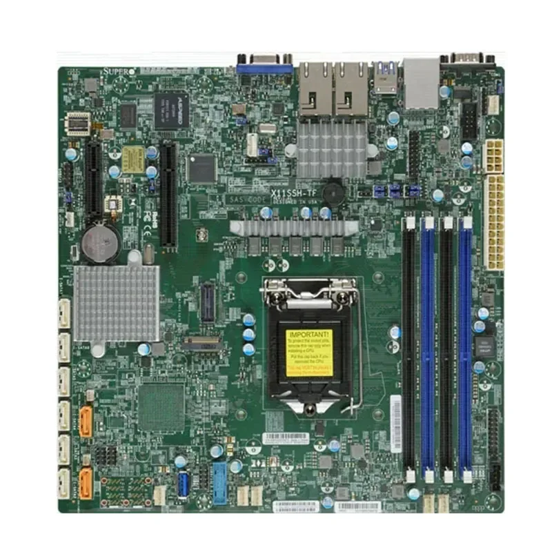 

X11SSH-TF ДЛЯ Supermicro 7-го поколения LGA-1151 PIN C236 DDR4-2400 МГц, процессор протестирован перед отправкой