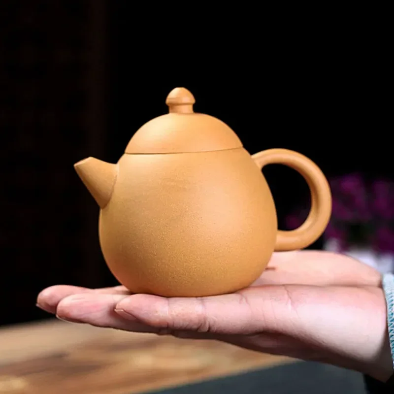 

Raw Ore Section Mud Dragon Egg Teapot Antique Yixing Purple Clay Tea Pot Teaset Chinese Filter Tea Maker Teaware Accessories