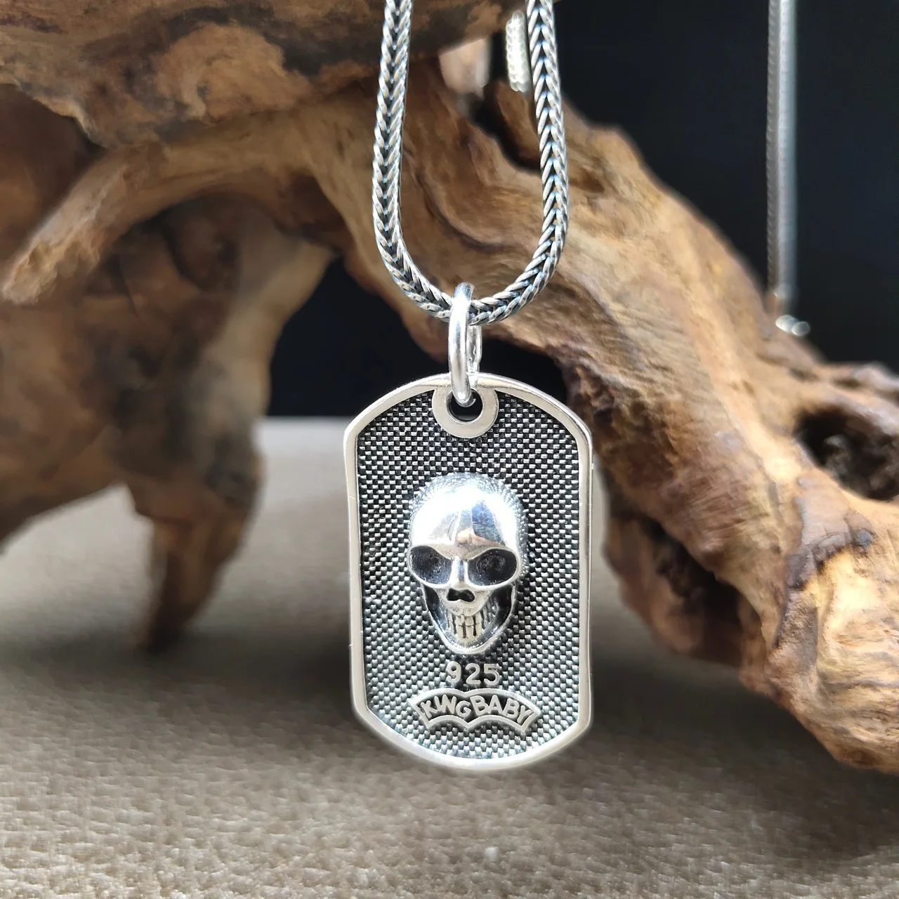 

S925 sterling silver jewelry k-style men's and women's stylish skull pendant thai silver retro fashion pendant