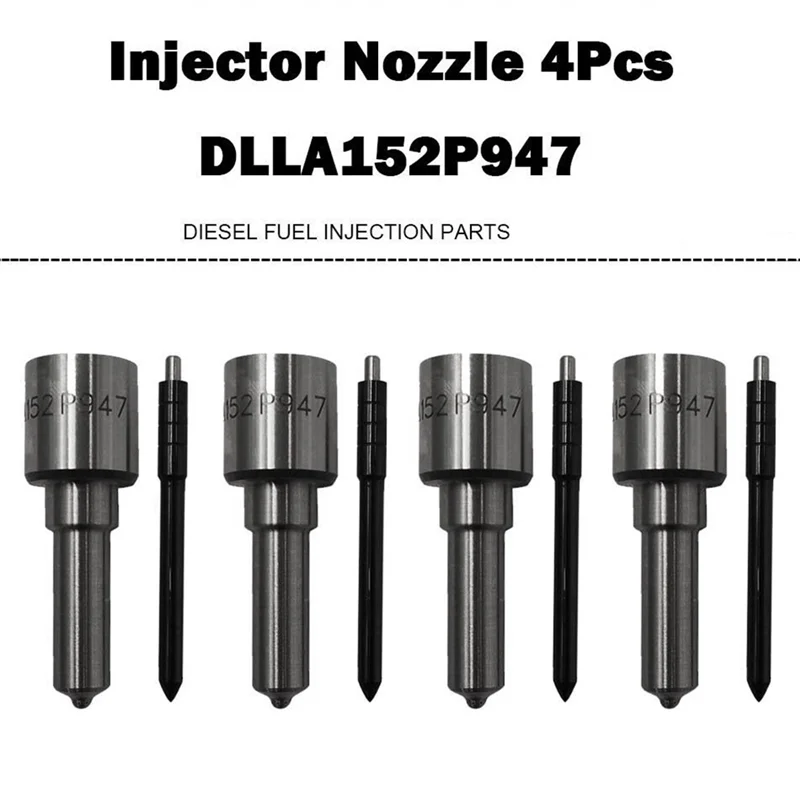 4PCS New DLLA152P947 Injector Nozzle for Fuel Injector 95000-6250 for Navara D22 D40 2.5