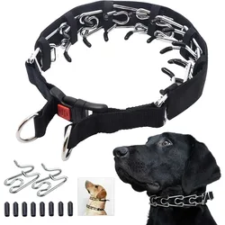 No Pull Pinch Dog Collar Adjustable Dog Training Collar with Comfort Tips and Quick Release Snap Buckle for Medium Large Dogs