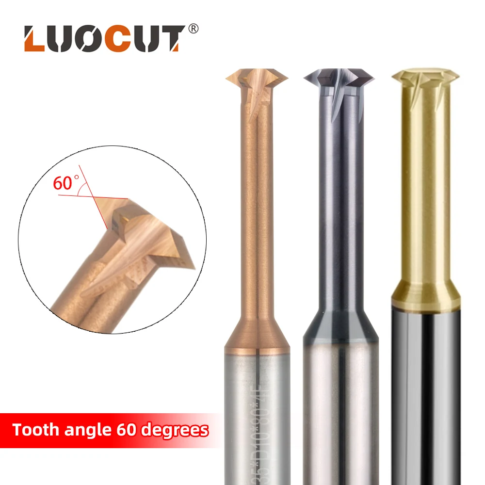 

Thread Mill Coated Solid Carbide Miniature ISO UNC UNF Pitch CNC Internal Machining Cutter Tool M3 M4 M5 M6 M8