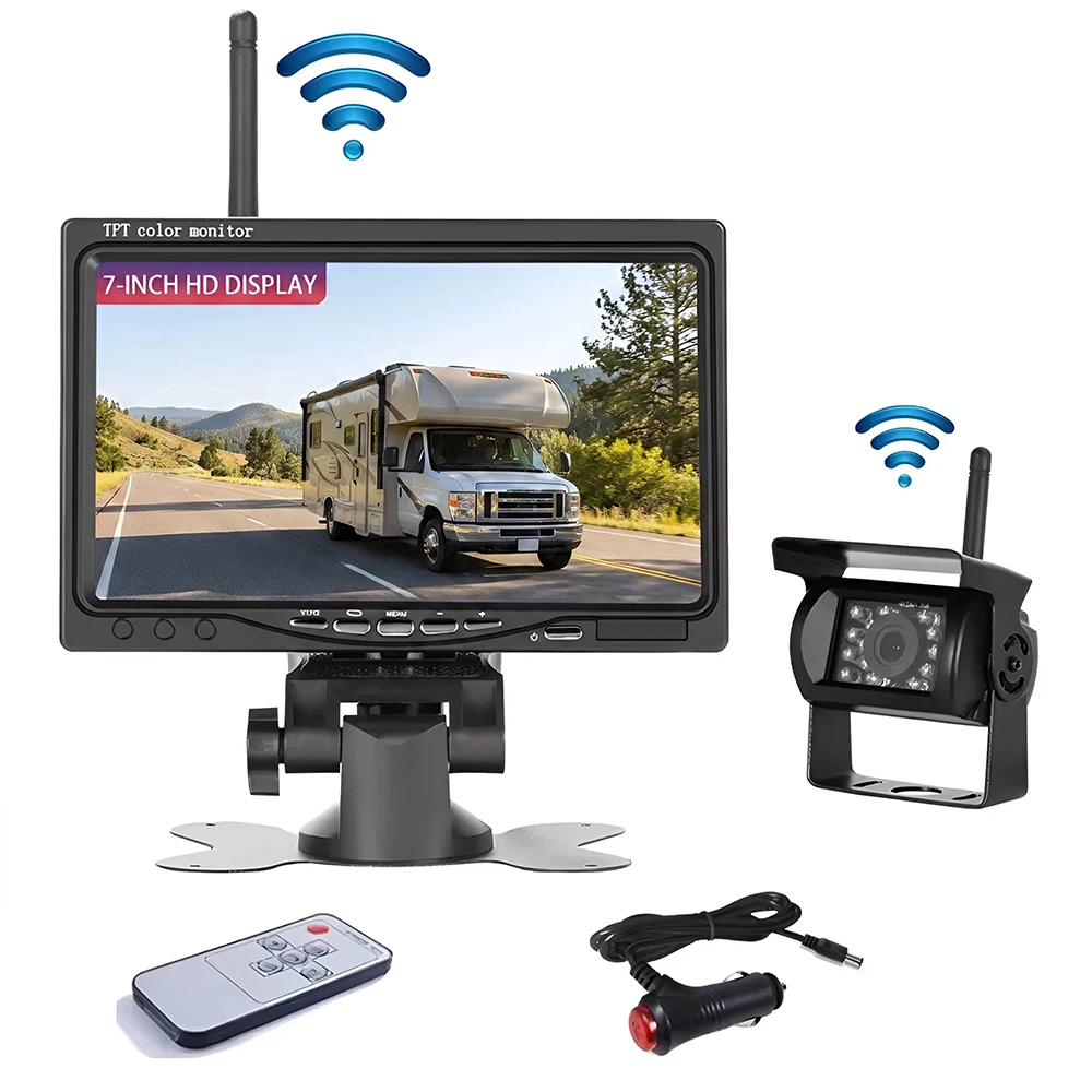 Wireless Rear View Camera with 7