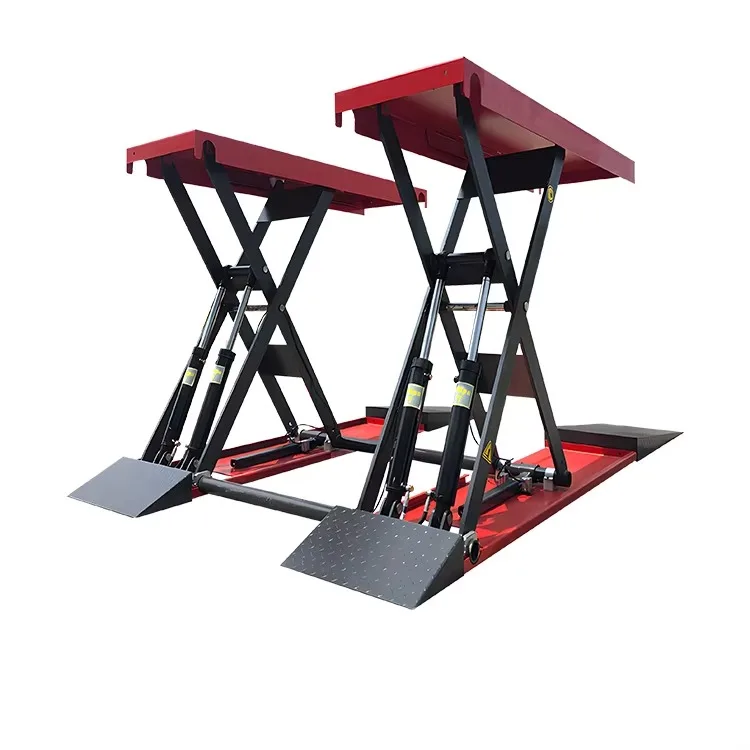 Portable 3000 kg/3500 kg/4000 kg 1.2m/1.4m Car Scissor Lift Home Garage Hydraulic 110v/220v/380v