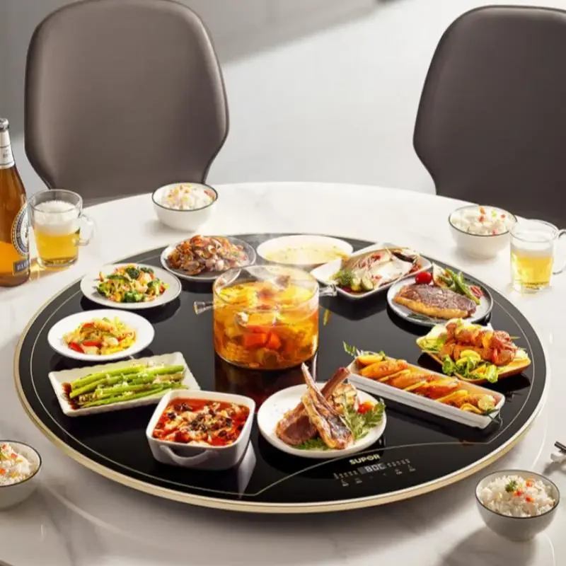 Supor Elektrische Voedsel Warmer 600W 220V 80Cm Ronde Voedsel Warmer Plaat Elektrische Gerechten Kachel Rotatary Snelle Verwarming Ontdooien Opwarming