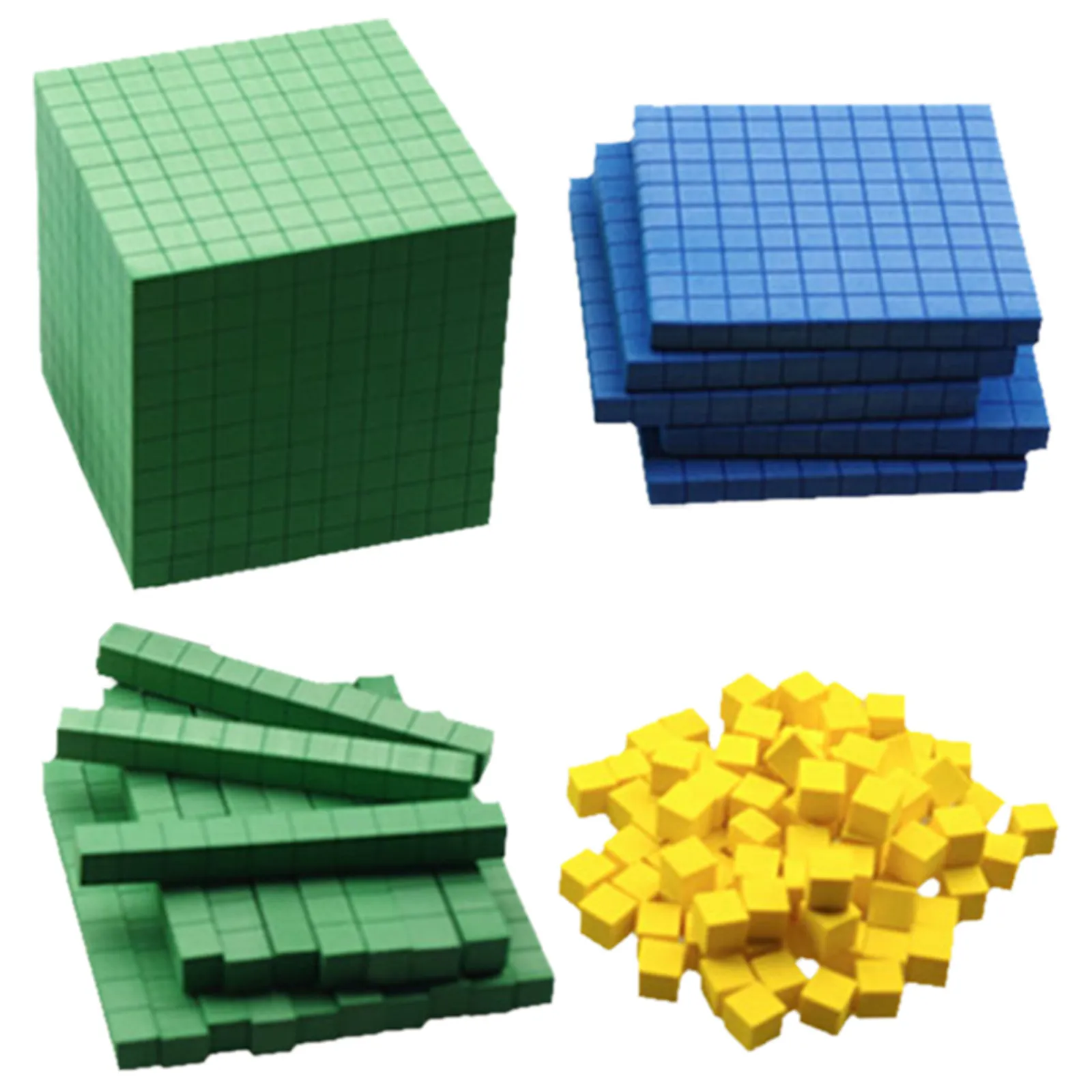 1Set Math Manipulatives Counting Cubes Safe Place Value Blocks Early Learning Classroom Supplies Kindergarten