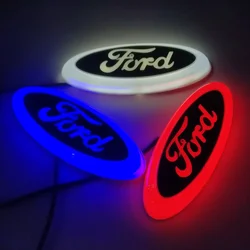 Auto LED Emblem Rear Sticker for Ford Focus Mondeo Front Badge Light Vehicle Logo Tail Decal Car Styling Modification Decoration