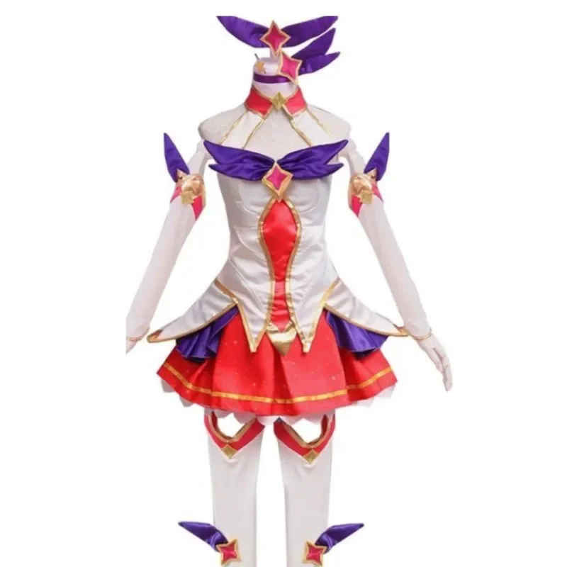 Игра LoL Star Guardian Ahri The Nine-Tailed Fox Косплей Костюм Парик Аниме Сексуальная Женщина Топ Юбка 2025 Хэллоуин Карнавальный Костюм Партии
