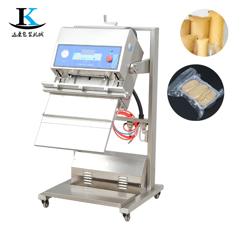 Mesin Vacuum Sealer Vertikal Eksternal DZ-600W untuk Dijual, Mesin Vacuum Sealer Vertikal Eksternal Tipe Stand 600 Efisiensi Tinggi