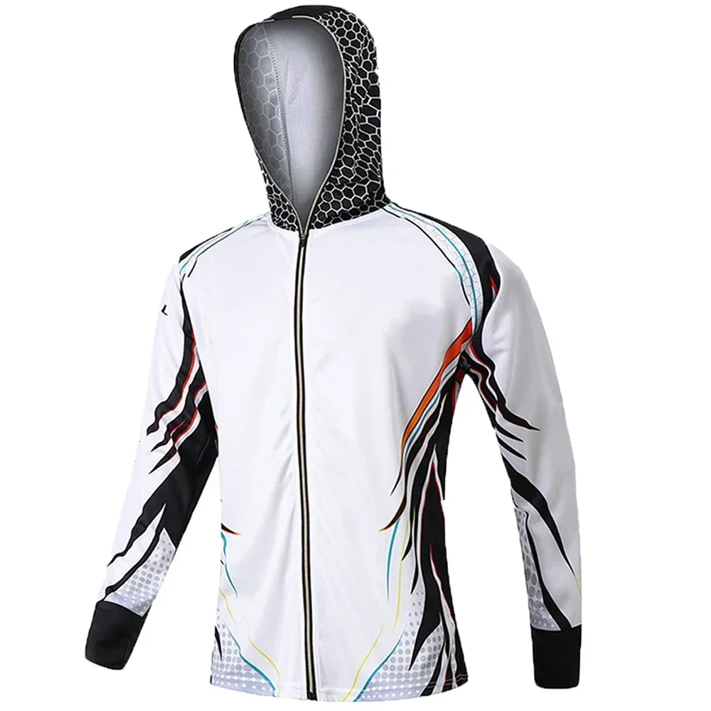 Spring Summer Autumn Men's High-Quality Fishing Clothing Anti-UV Comfortable Printing Hoodie Sweatshirt Jerseys