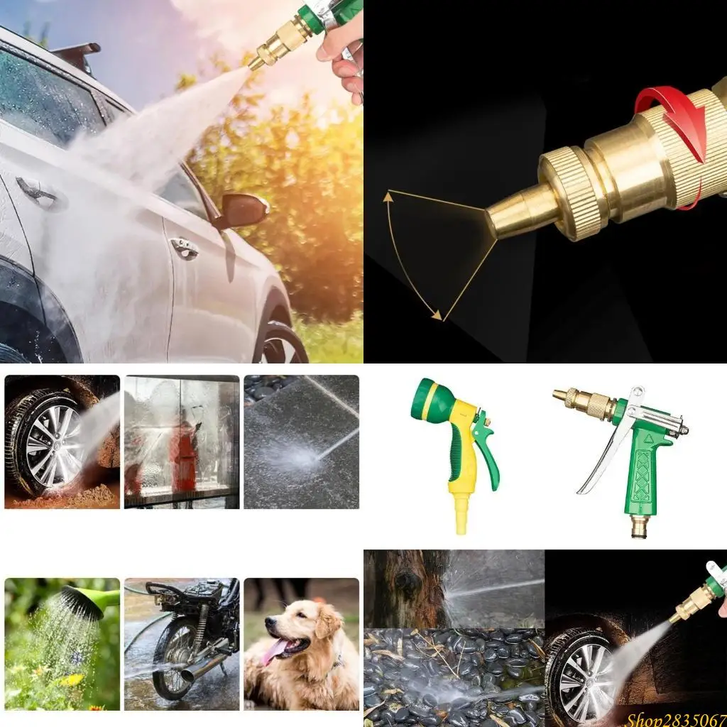 

High Pressure Garden Water Guns Hose Nozzle Car Washing Yard Water Sprayer 831F