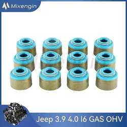 Valve Stem Seals sets fit 3.9 4.0 L V6 GAS OHV Naturally Aspirated For Dodge Jeep B150 Ram 1500 3.9L 4.0L 02-06 OEM VSS1139