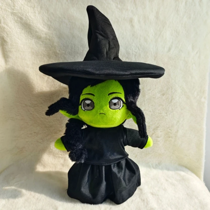 

Wicked Witch Elphaba Plush Doll Green Skin Black Hat Stuffed Toy Wicked The Musical Gift For Kids Fans Collectible Decor Gift