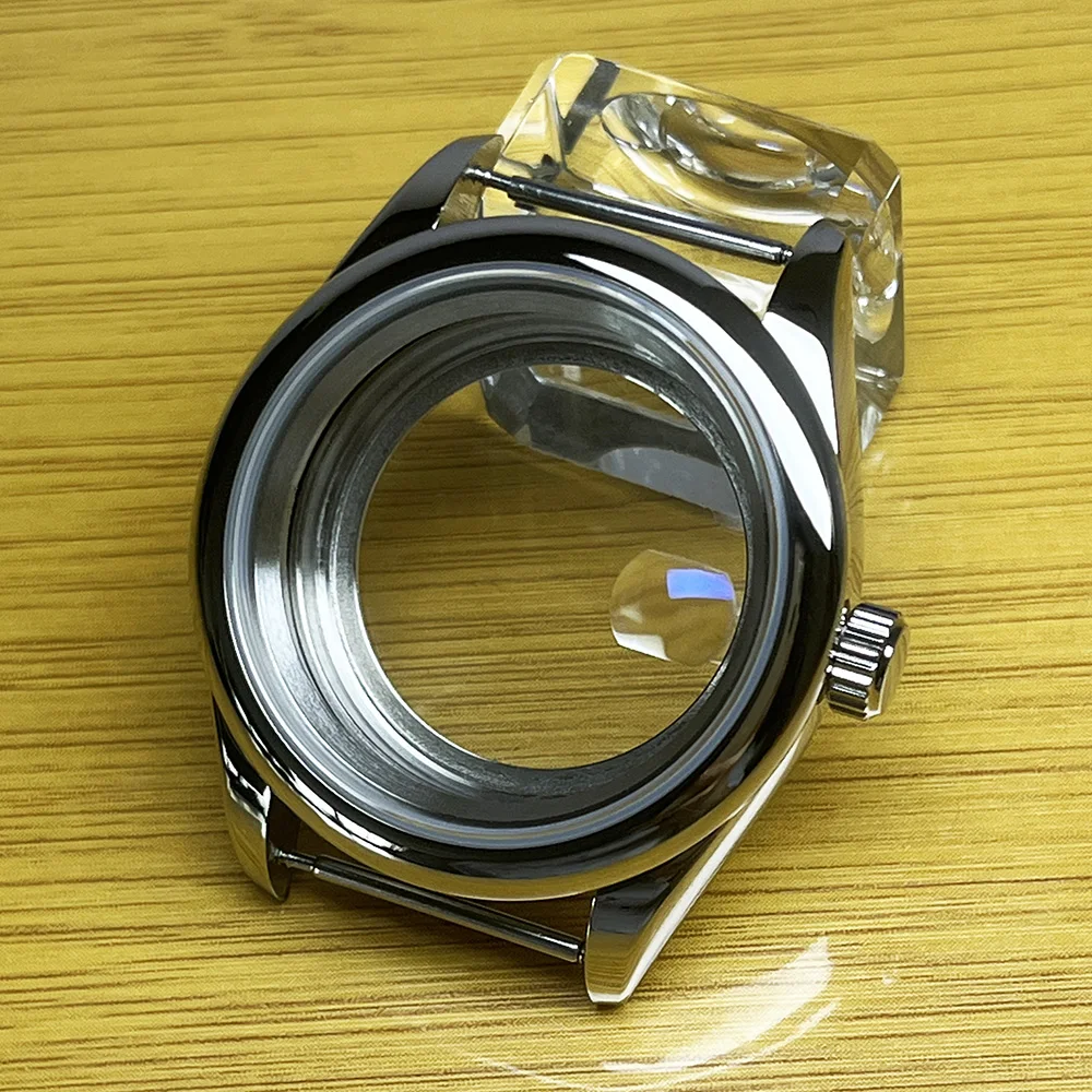 ساعة من الفولاذ المقاوم للصدأ 36 ملم/39 ملم، حركة NH35/NH36، زجاج ياقوتي مقاوم للماء، قرص 28.5 ملم، نافذة التاريخ، علبة