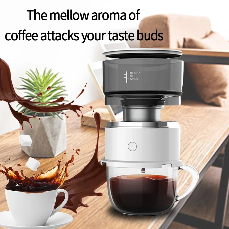 TABELL Portable Coffee Maker Semi-automatic Drip Machine for Home, Travel, and Office