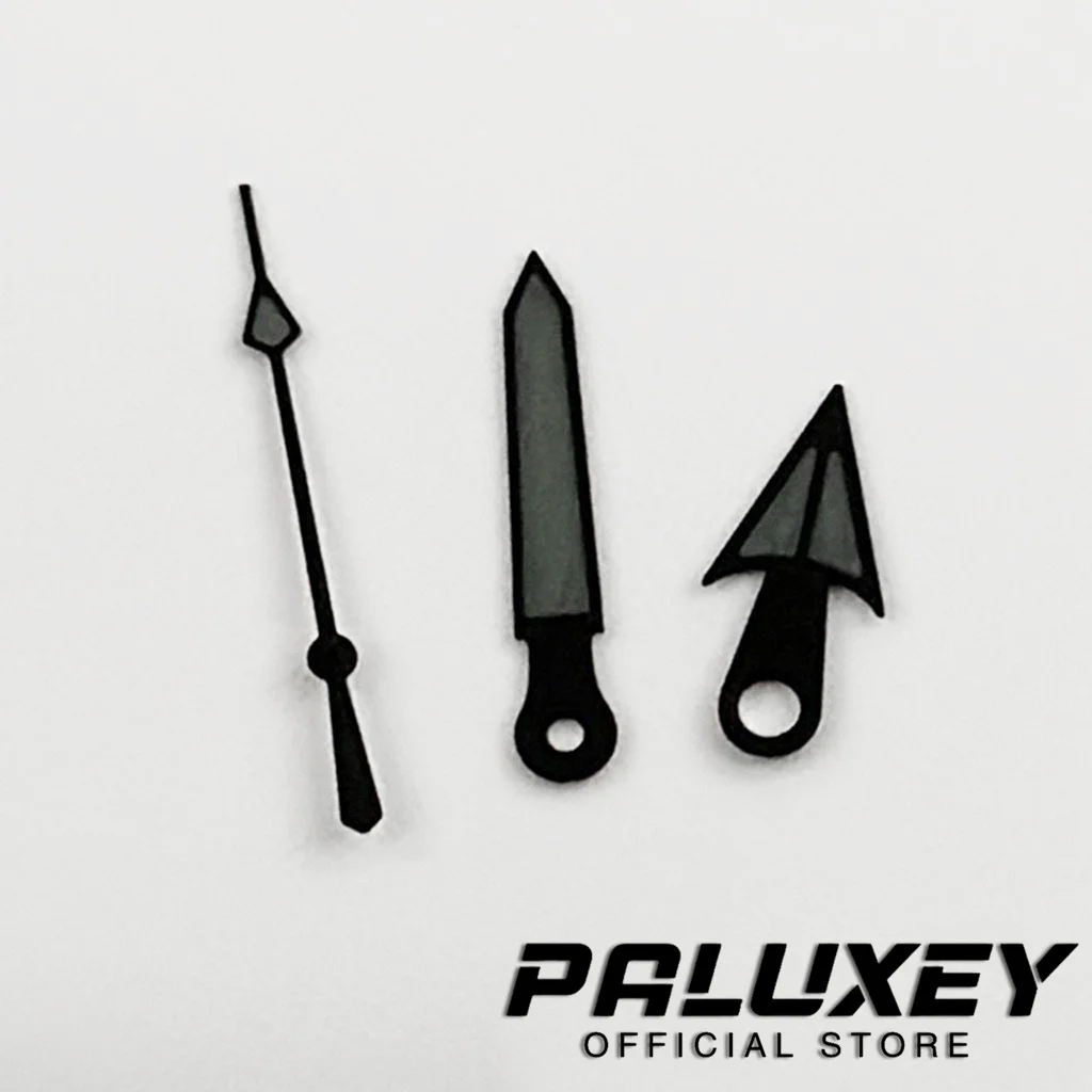 Black Gray C3 Green Luminous Hand 007 009 Case Hands NH36 Hands SKX Watch Hands For NH35 4R35 7S Movement Men Watch Case Parts