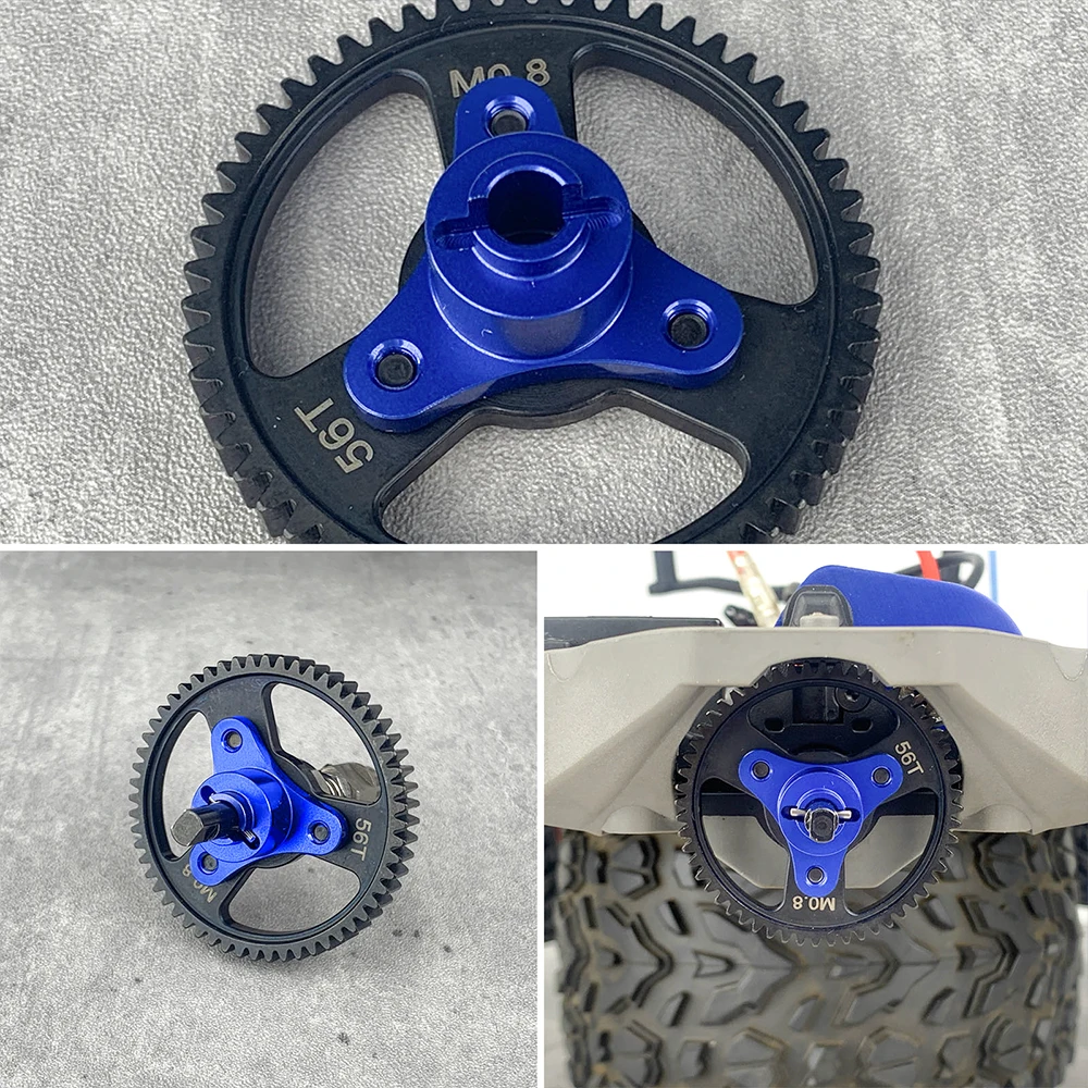 YEAHRUN Aluminum Alloy Slipper Clutch Eliminator Gear Adapter Heavy Duty dla Slash Rustler Stampede 4x4 VXL 1/10 RC Car Parts