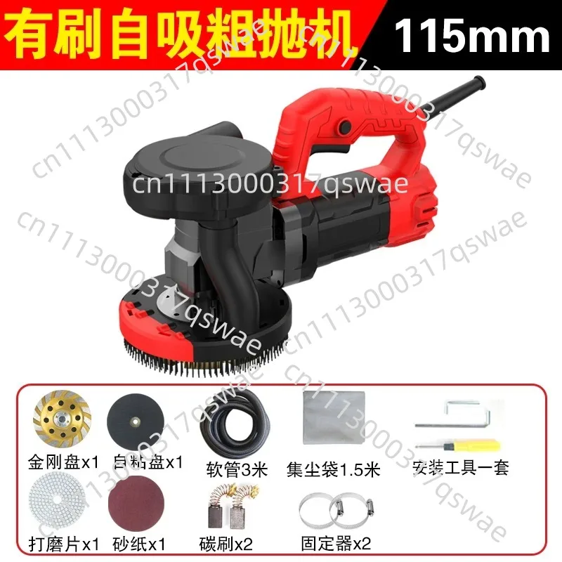 Handheld Three-head Dust-free Grinder Floor Grinder Edge Concrete Cement
