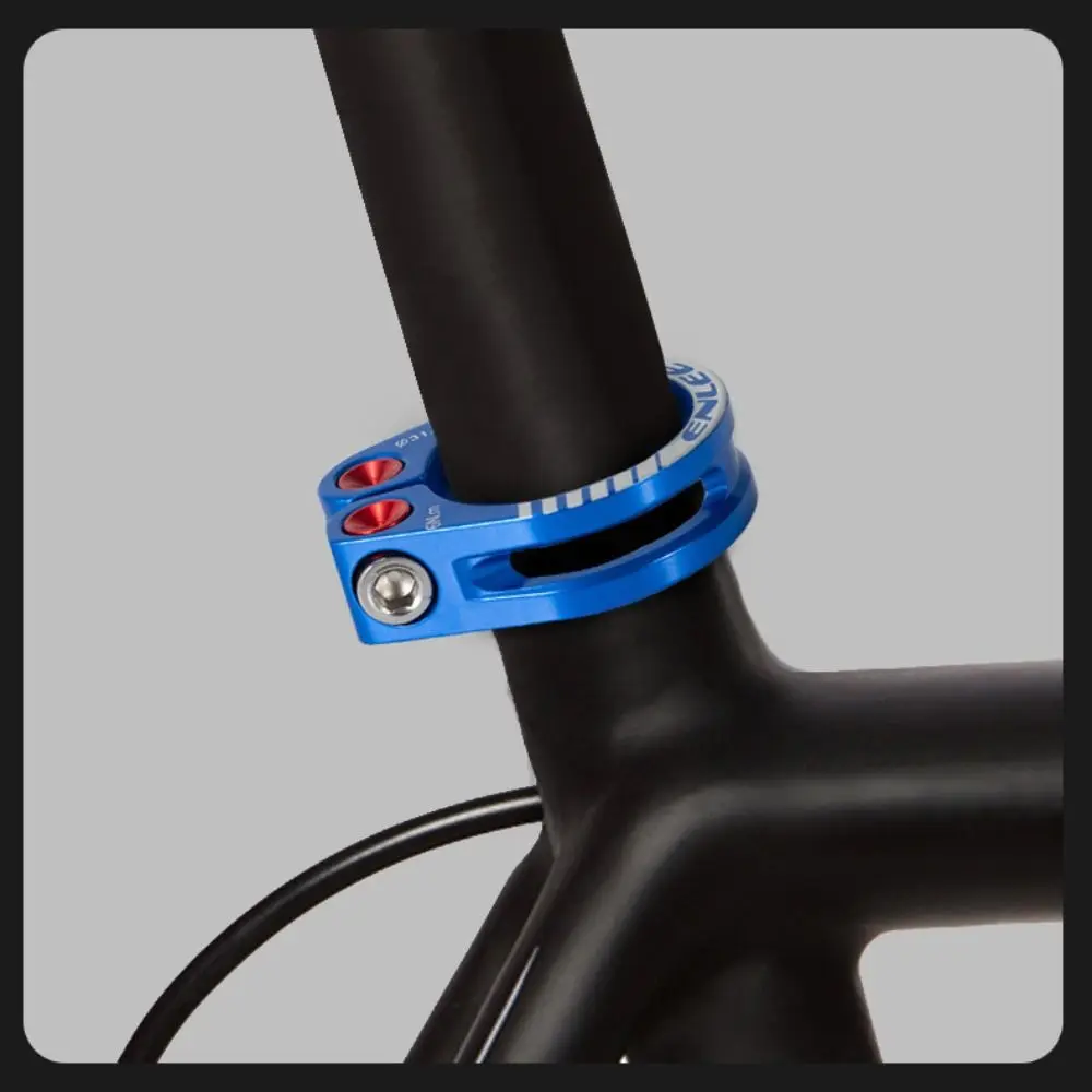 سبائك الألومنيوم مقعد الدراجة المشبك 31.8 34.9 مللي متر خفيفة الوزن دراجة Seatpost المشبك أسود أحمر أزرق متعدد الألوان مقعد سرج الدراجة المشبك