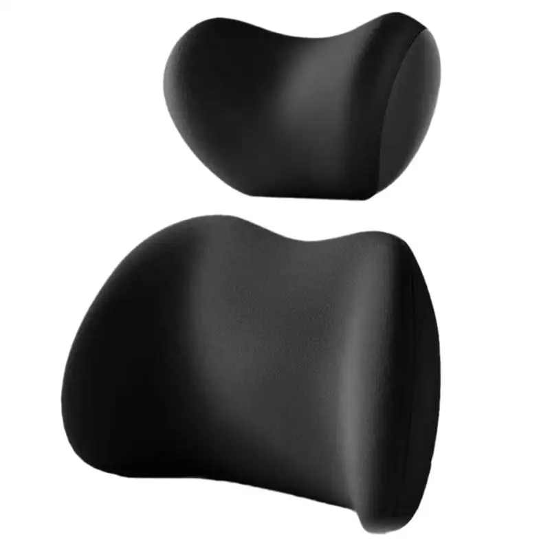 Headrest And Lumbar Support Cushion Adjustable Chair Lumbar Support Car Interior Accessories Comfortable Lumbar Support Cushion