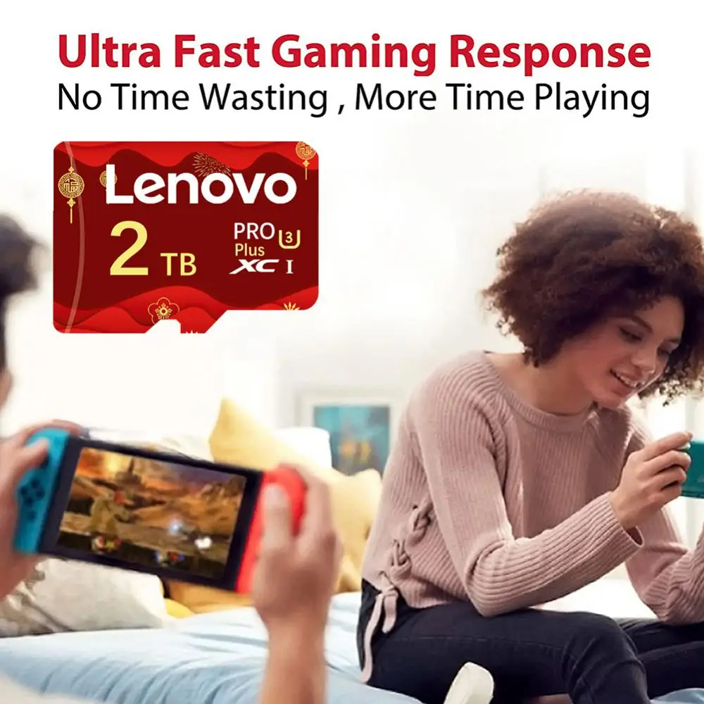 Karta pamięci Lenovo 128GB 256GB 1TB 2TB klasa 10 V30 TF karta 512GB Mini SD szybka karta Micro TF SD do przełącznika Nintendo