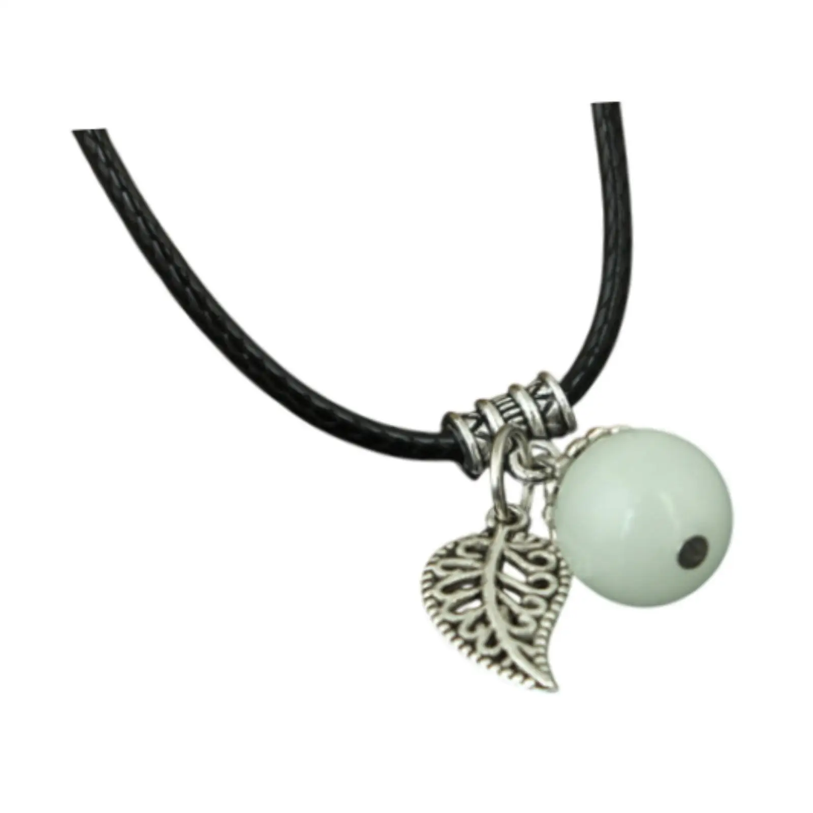 

Pendant Necklace PU Leather Necklace Costume Decor Luminous Necklace for