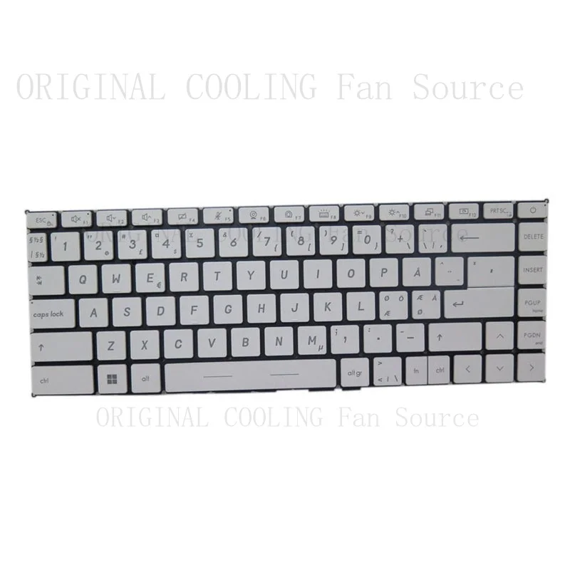 R+  Backlit Keyboard For MSI Creator 15 A10U A10UE A10UG A10UHT MS-16V3 Nordic White