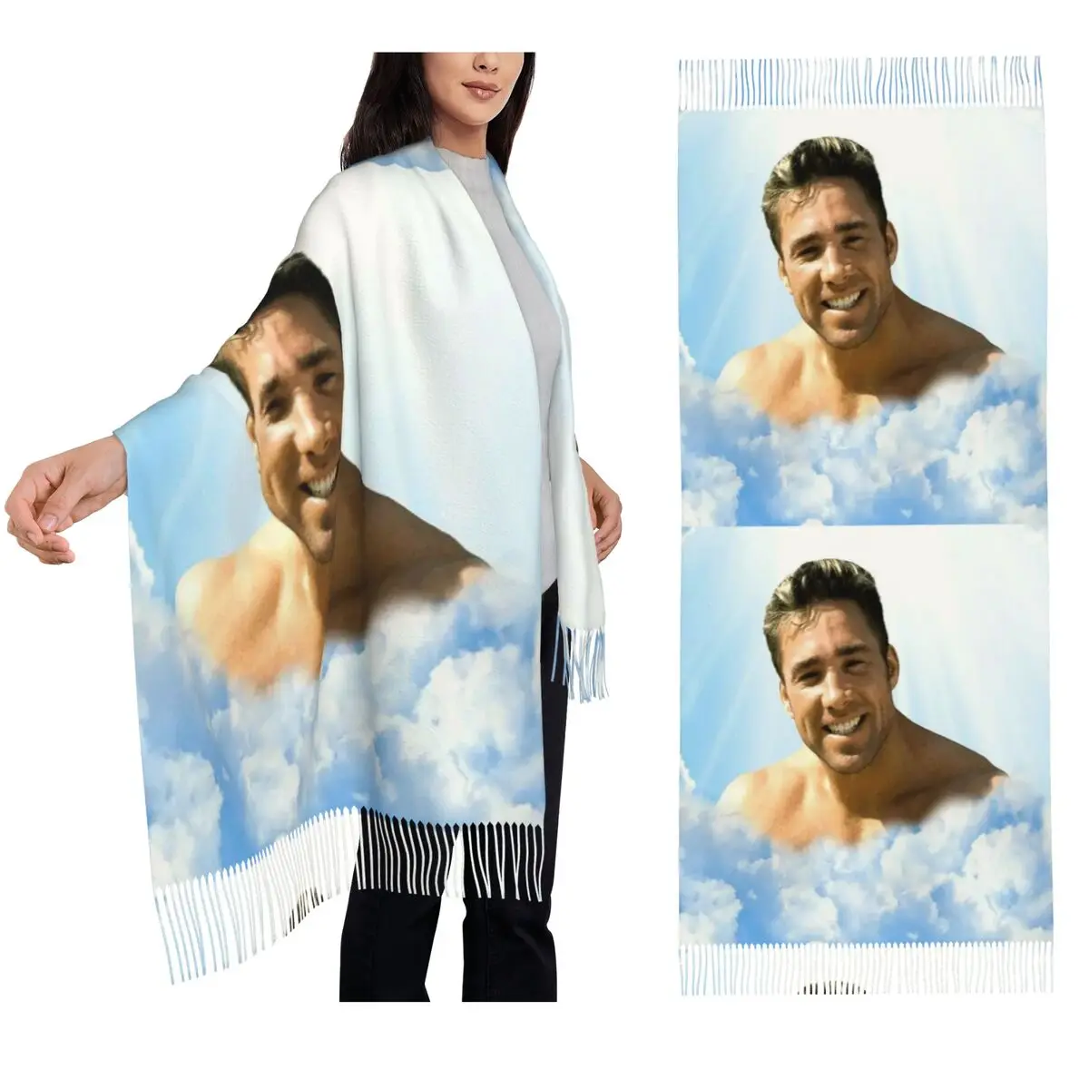 

Billy Herrington Scarf Tassel Scarves Women Soft Warm Shawls and Wraps Large Fall Winter Shawl Wrap